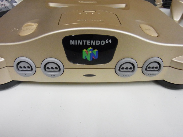 箱説有] N64 ニンテンドウ64 ゴールド 限定モデル Nintendo（[CM
