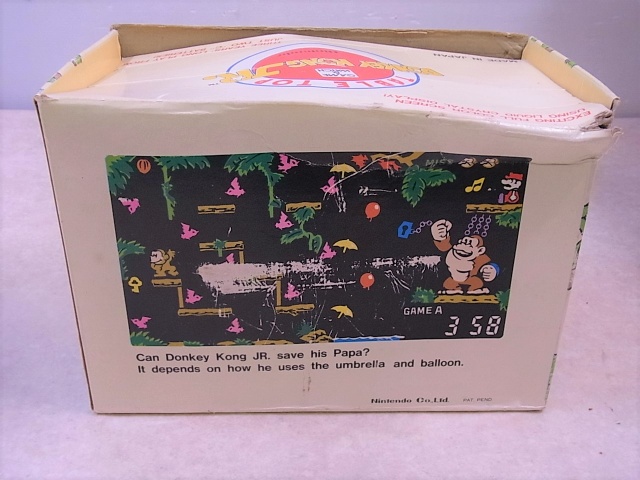 ゲーム＆ウォッチ　テーブルトップ　ドンキーコングジュニア　紙箱