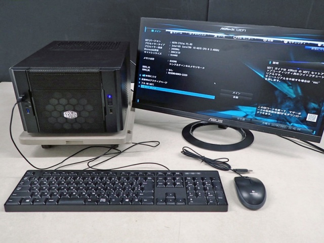 宅配買取】自作パソコン Mini-ITX i5-4670/GTX1070 ゲーミング仕様PCを 