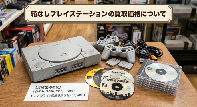 箱なしプレイステーションの買取価格について