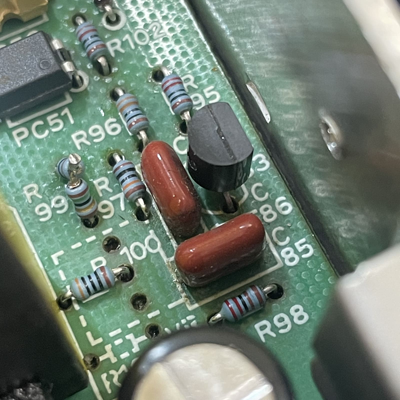 抵抗器と半導体部品after