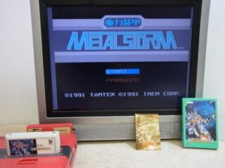 重力装甲　メタルストーム 　ファミコンソフト プレミア】重力装甲 メタルストーム ファミコン ソフト 動作確認