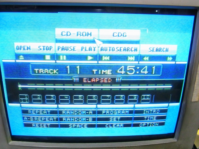 メガCDのメニュー画面