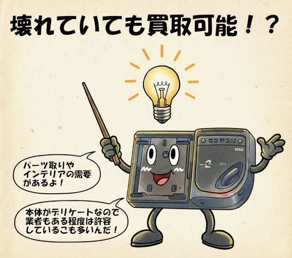 メガCDの故障の可否について