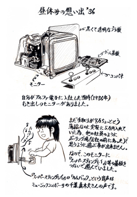 アルファ電子コラム第39回のイラストです