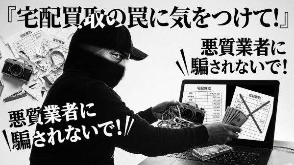 宅配買取の危険性と罠