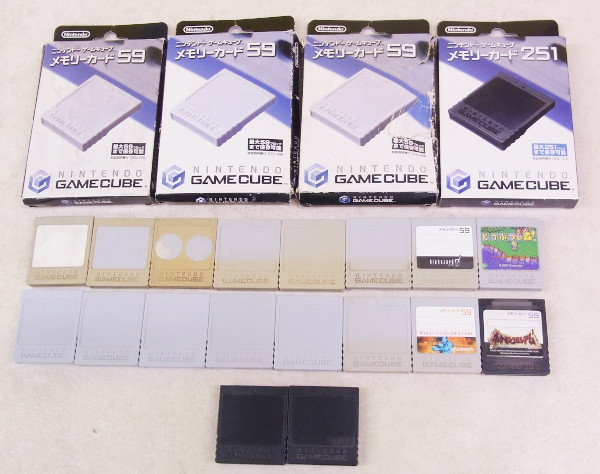 ゲームキューブのメモリーカード